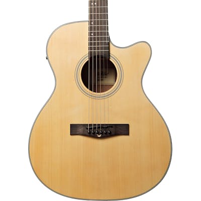 EastCoast G1CE Grand Auditorium Electro Acoustic Guitar With Cutaway in Natural
